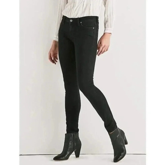 Lucky Brand Lola Black Mid Rise Skinny Jeans 10 - Picture 1 of 5